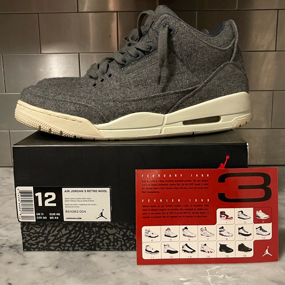 Jordan 3 wool 2016 9/10 rare